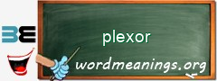 WordMeaning blackboard for plexor